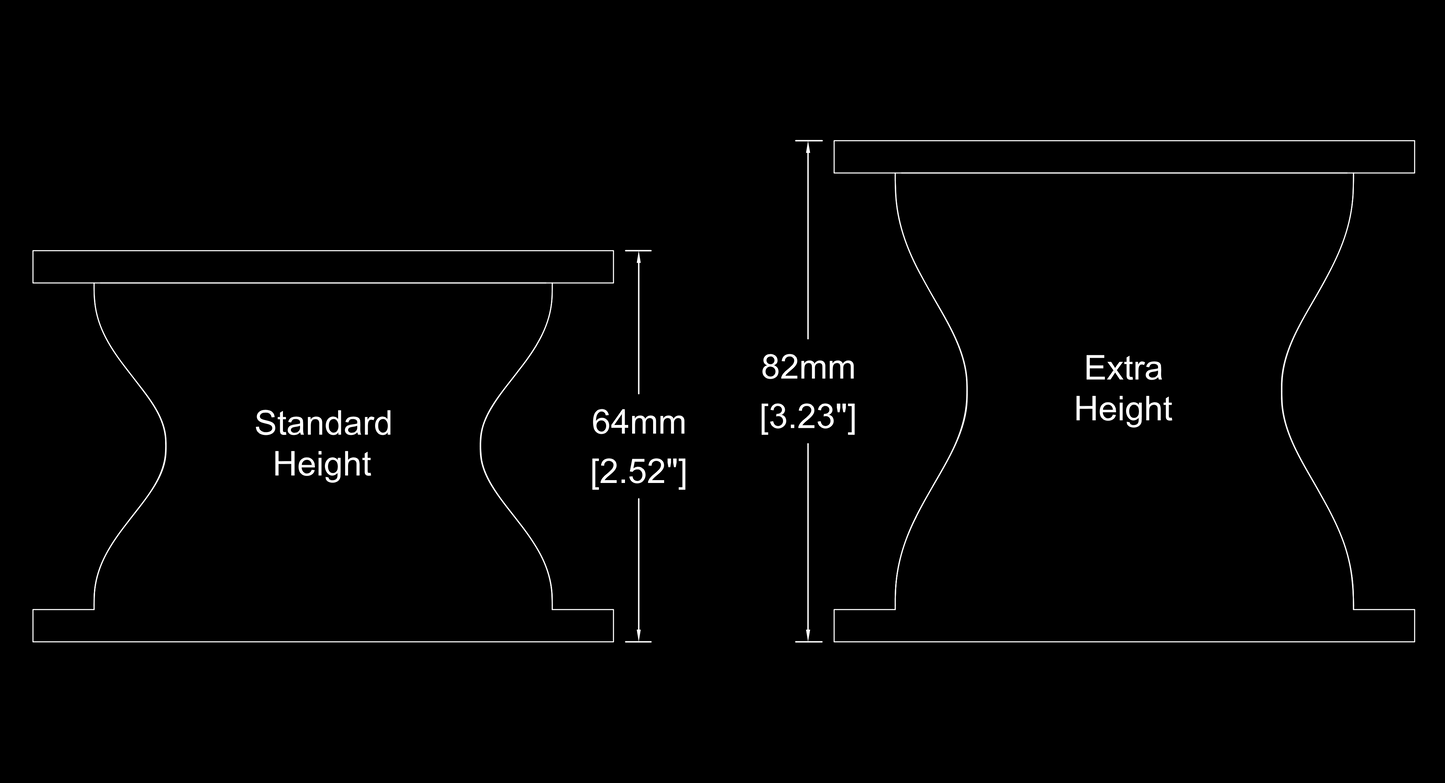 Desktop HiFi Audio Rack - Large - Standard Height