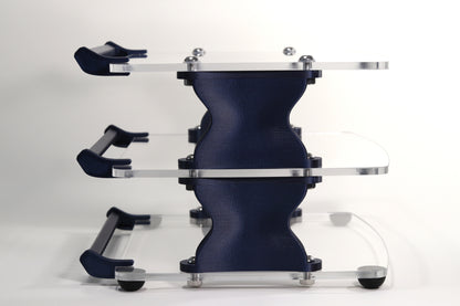 Medium Desktop Audio Rack | Internal Brackets | Acrylic Shelves