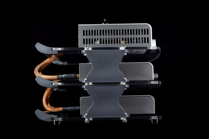 Large Desktop Audio Rack | Internal Brackets | Acrylic Shelves