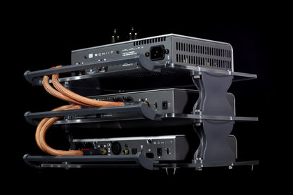 Large Desktop Audio Rack | Internal Brackets | Acrylic Shelves