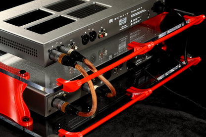 Extra Large Desktop Audio Rack | Internal Brackets | Acrylic Shelves