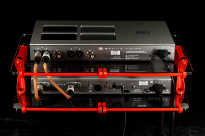 Extra Large Desktop Audio Rack | Internal Brackets | Acrylic Shelves